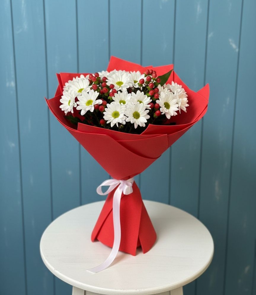 Букет цветов из: Хризантемы в Вахруши