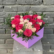 Цветочная композиция из Розы в коробке в Вахруши