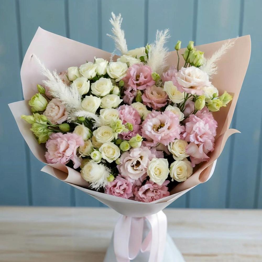 Букет цветов из: Альстромерии и Розы в Вахруши