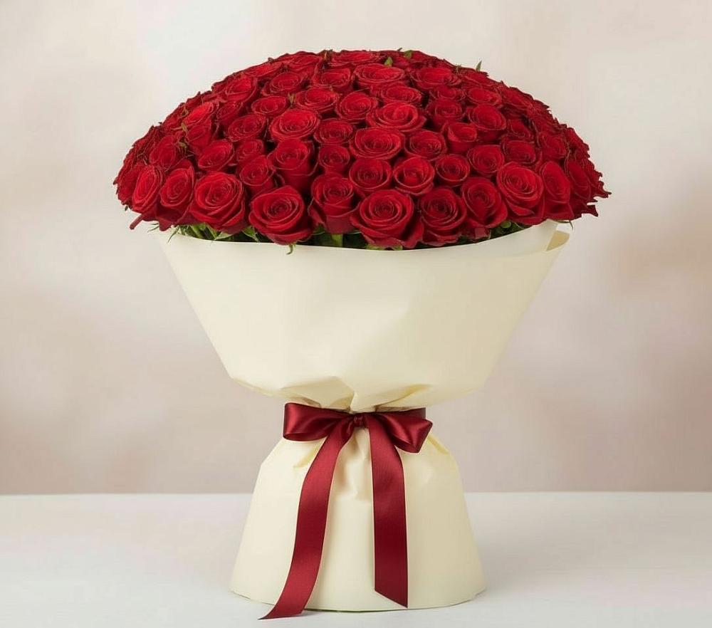 Букет 101 Красная роза Милано в Вахруши