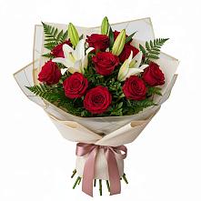 Букет цветов из:  Лилии и Розы в Вахруши