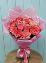 Букет 15 Розовых роз Равель в Вахруши