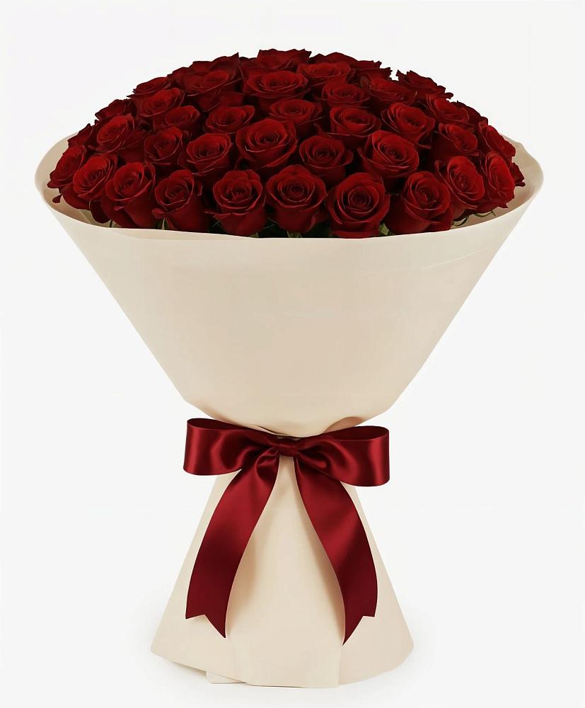 Букет 101 Бордовая роза Блэк Бакарра в Вахруши