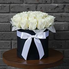 Цветочная композиция из Розы в шляпной коробке в Вахруши